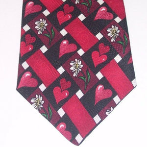 Requirements Dress Suit Neck Tie 4"W 54"L Hearts